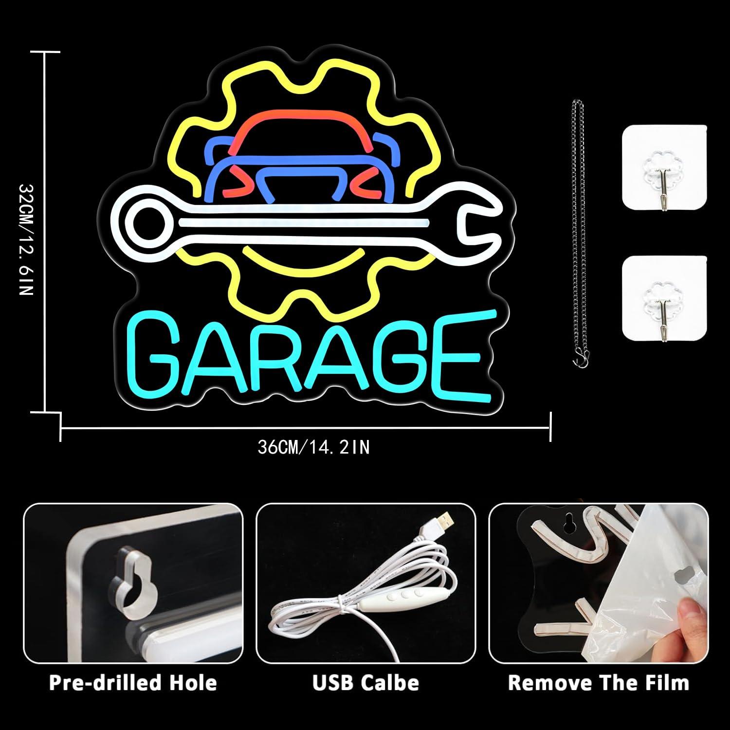 Garaj Neon Tabelası USB Güçlü  - Auto Repair Shop incelemesi ve fiyatı