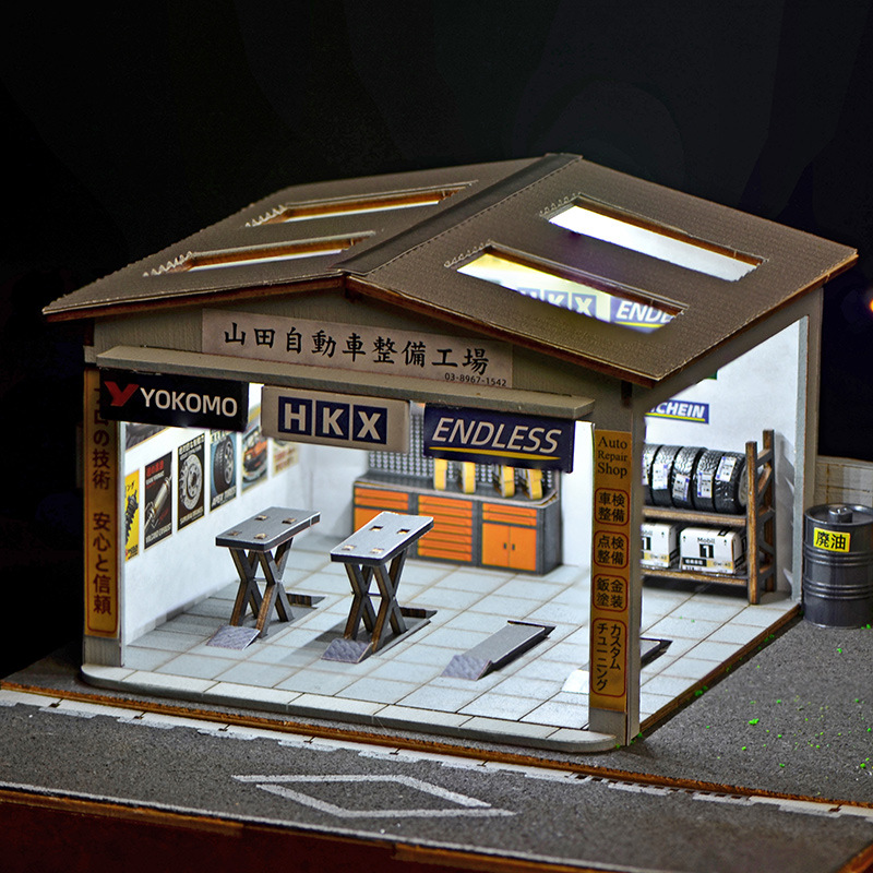 1:64 Ölçekli DIY Oto Tamir Atö - Auto Repair Shop incelemesi ve fiyatı